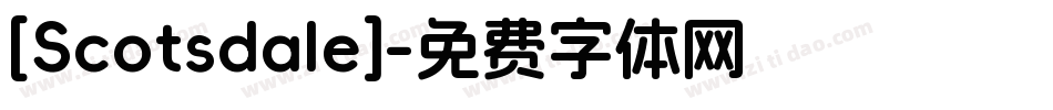 [Scotsdale]字体转换
